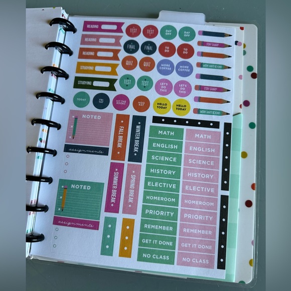 New Happy Planner Student Notebook Kit - Picture 4 of 7
